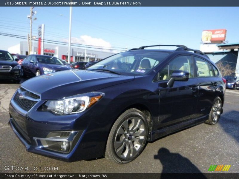 Deep Sea Blue Pearl / Ivory 2015 Subaru Impreza 2.0i Sport Premium 5 Door