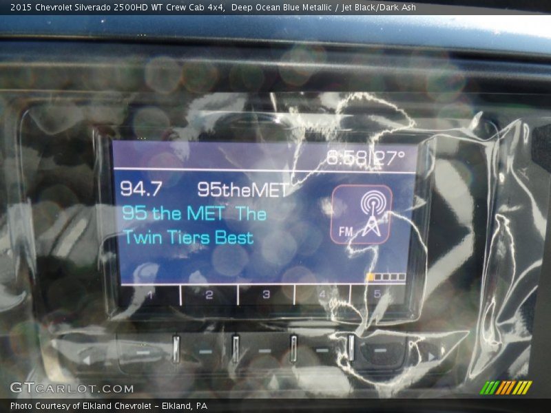 Deep Ocean Blue Metallic / Jet Black/Dark Ash 2015 Chevrolet Silverado 2500HD WT Crew Cab 4x4