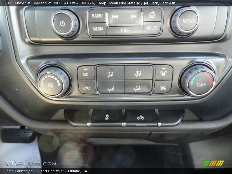 Deep Ocean Blue Metallic / Jet Black/Dark Ash 2015 Chevrolet Silverado 2500HD WT Crew Cab 4x4