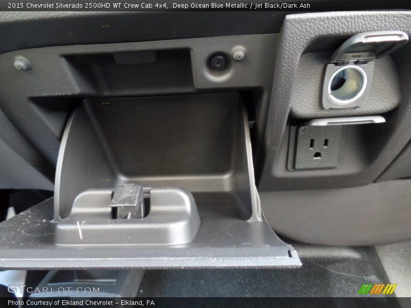 Deep Ocean Blue Metallic / Jet Black/Dark Ash 2015 Chevrolet Silverado 2500HD WT Crew Cab 4x4