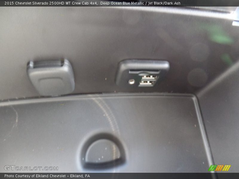 Deep Ocean Blue Metallic / Jet Black/Dark Ash 2015 Chevrolet Silverado 2500HD WT Crew Cab 4x4