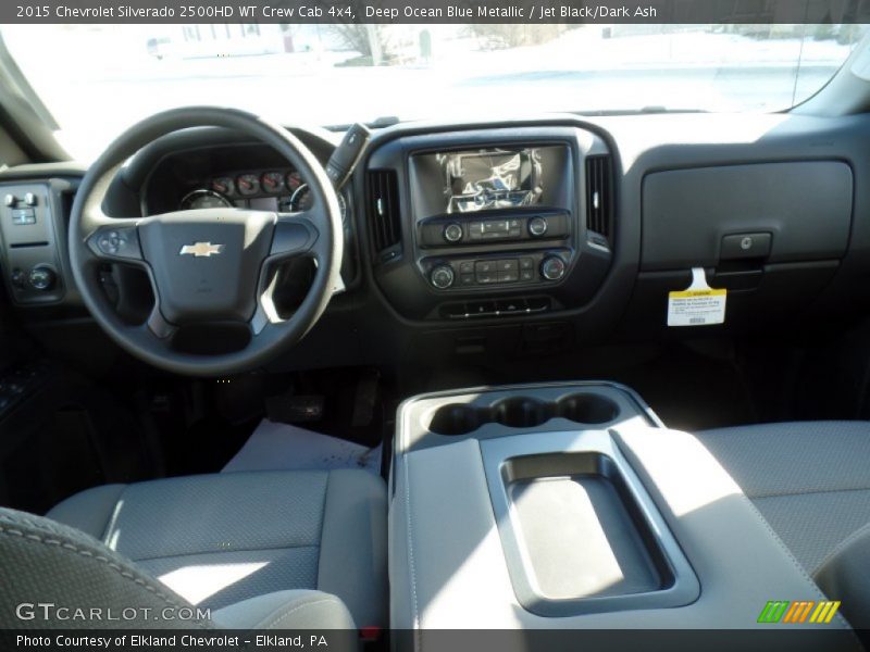 Deep Ocean Blue Metallic / Jet Black/Dark Ash 2015 Chevrolet Silverado 2500HD WT Crew Cab 4x4