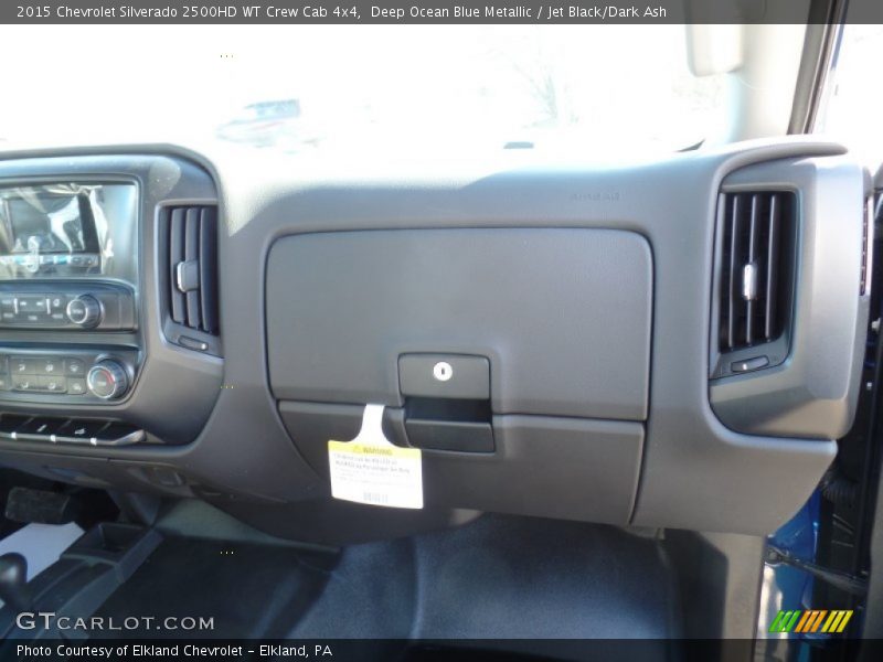 Deep Ocean Blue Metallic / Jet Black/Dark Ash 2015 Chevrolet Silverado 2500HD WT Crew Cab 4x4