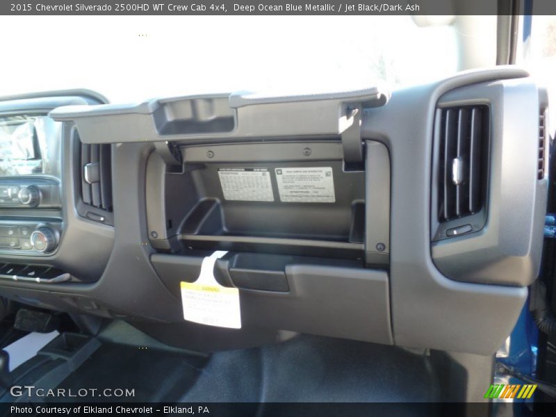 Deep Ocean Blue Metallic / Jet Black/Dark Ash 2015 Chevrolet Silverado 2500HD WT Crew Cab 4x4