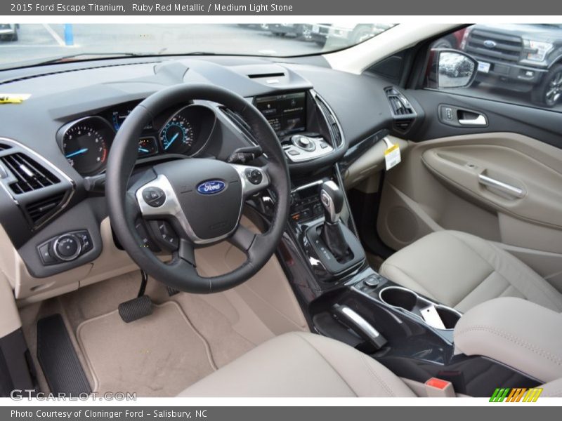 Ruby Red Metallic / Medium Light Stone 2015 Ford Escape Titanium