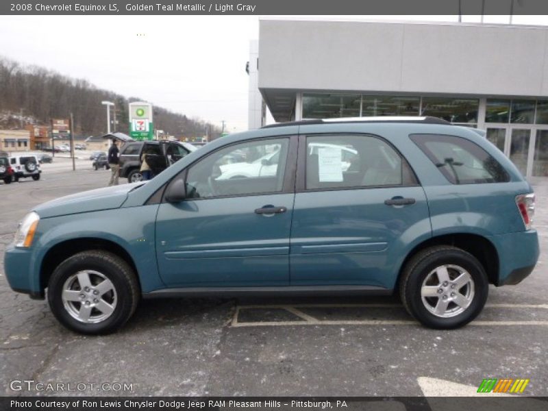 Golden Teal Metallic / Light Gray 2008 Chevrolet Equinox LS