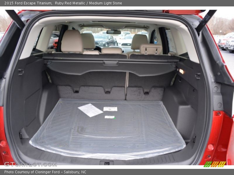 Ruby Red Metallic / Medium Light Stone 2015 Ford Escape Titanium