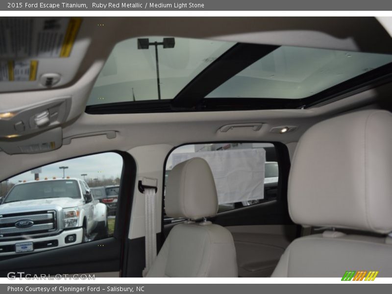 Ruby Red Metallic / Medium Light Stone 2015 Ford Escape Titanium