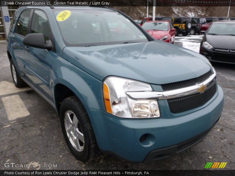 Golden Teal Metallic / Light Gray 2008 Chevrolet Equinox LS