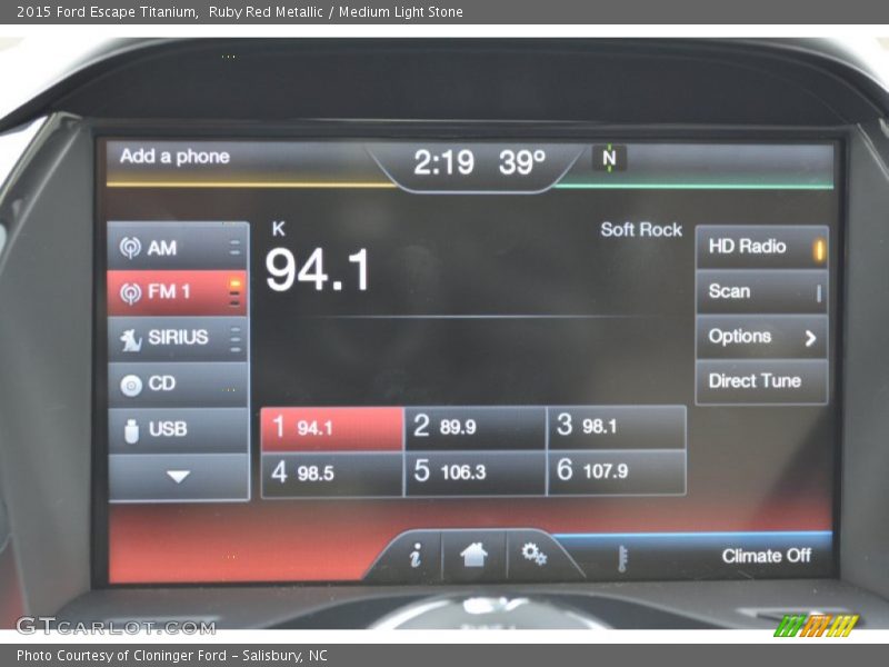 Ruby Red Metallic / Medium Light Stone 2015 Ford Escape Titanium