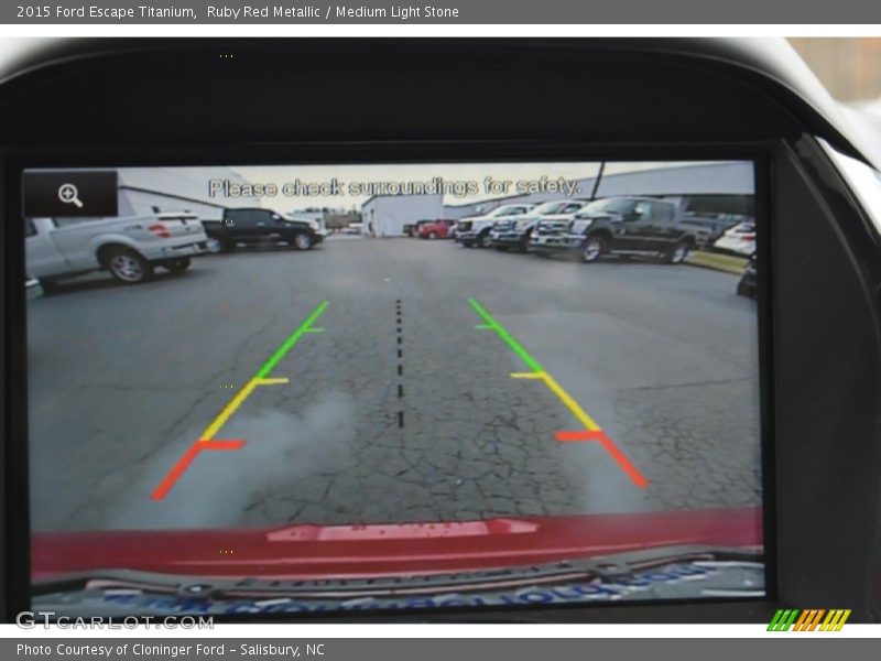 Ruby Red Metallic / Medium Light Stone 2015 Ford Escape Titanium