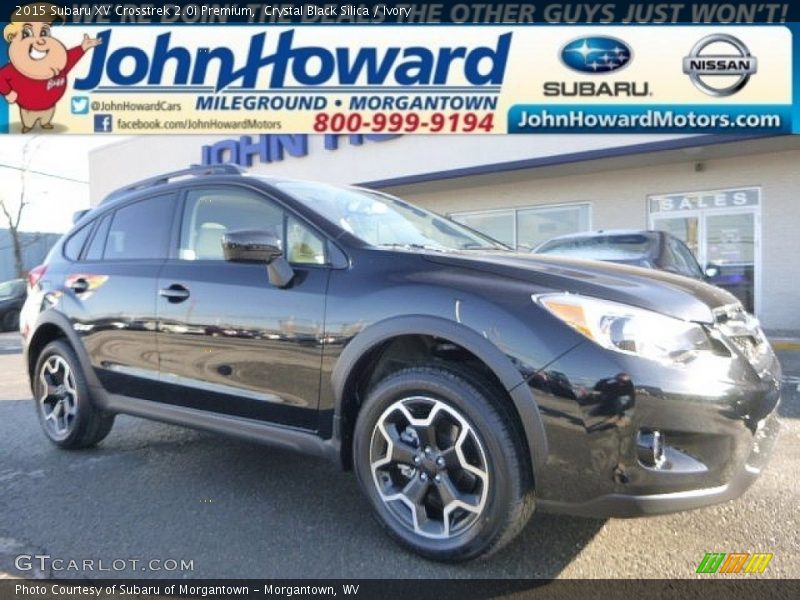Crystal Black Silica / Ivory 2015 Subaru XV Crosstrek 2.0i Premium