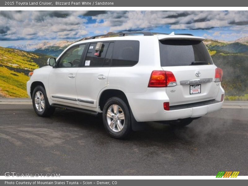 Blizzard Pearl White / Sandstone 2015 Toyota Land Cruiser
