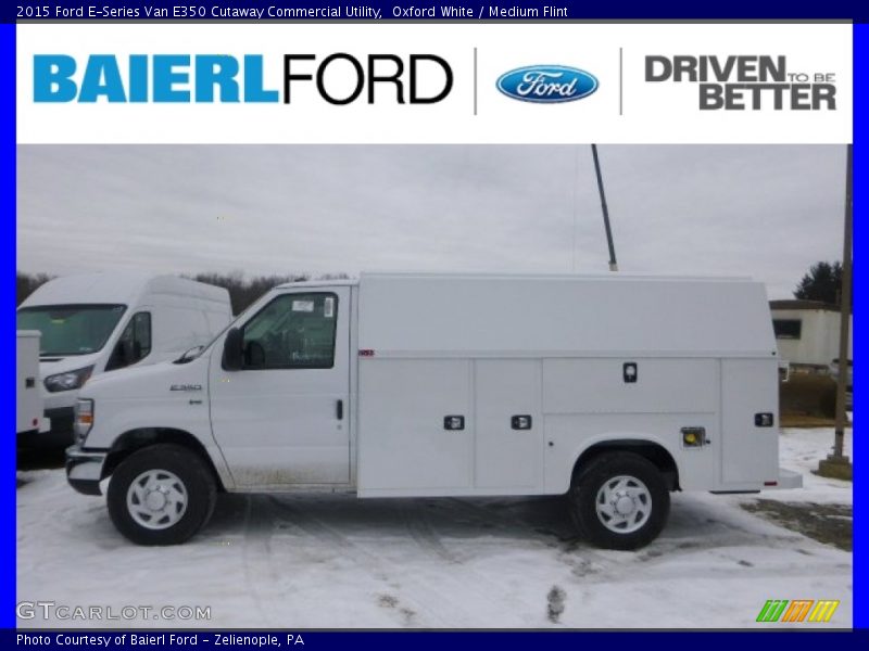 Oxford White / Medium Flint 2015 Ford E-Series Van E350 Cutaway Commercial Utility