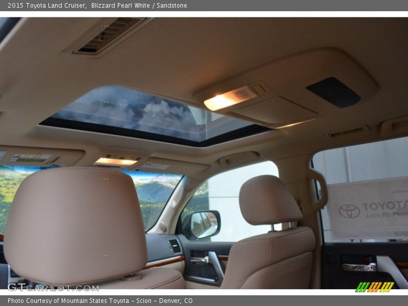 Blizzard Pearl White / Sandstone 2015 Toyota Land Cruiser