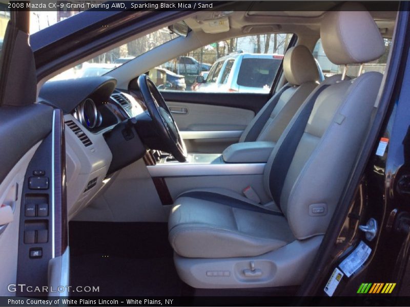 Sparkling Black Mica / Sand 2008 Mazda CX-9 Grand Touring AWD