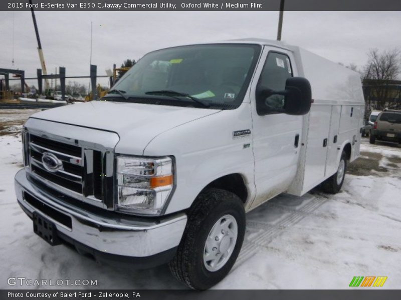 Oxford White / Medium Flint 2015 Ford E-Series Van E350 Cutaway Commercial Utility