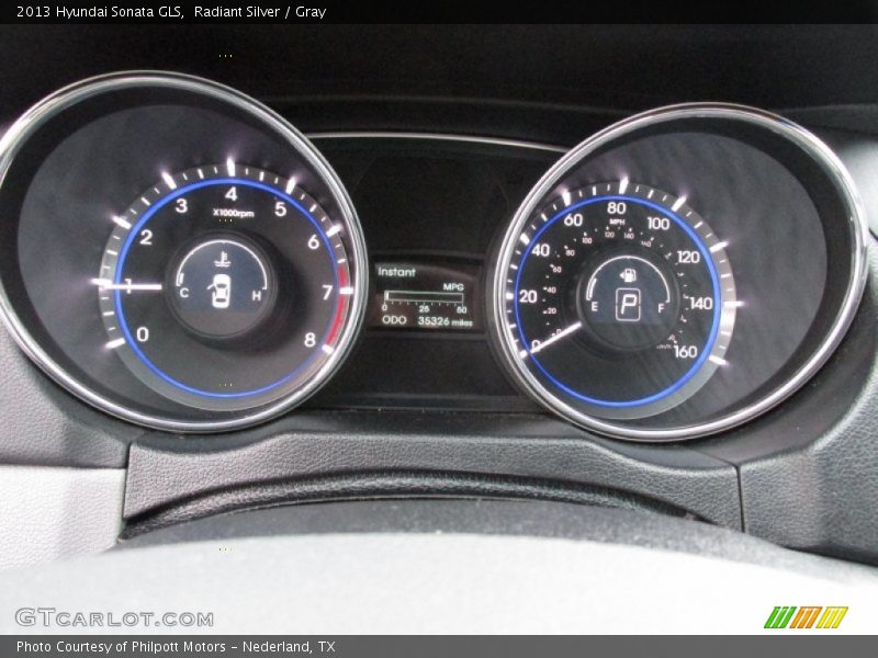 Radiant Silver / Gray 2013 Hyundai Sonata GLS