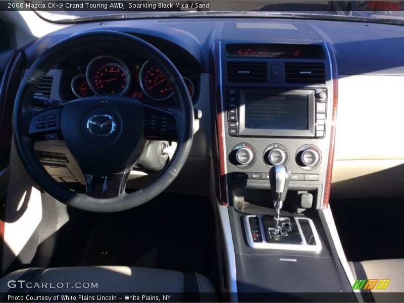 Sparkling Black Mica / Sand 2008 Mazda CX-9 Grand Touring AWD