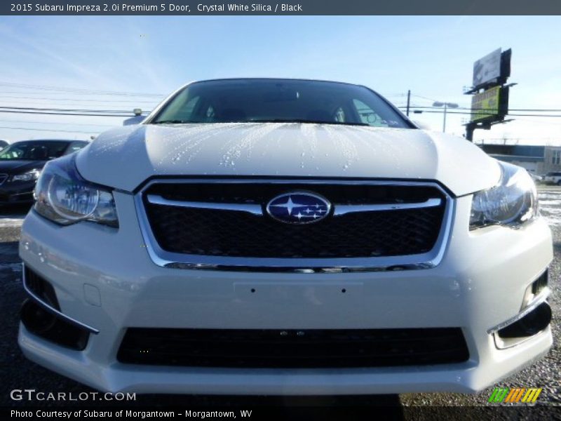 Crystal White Silica / Black 2015 Subaru Impreza 2.0i Premium 5 Door