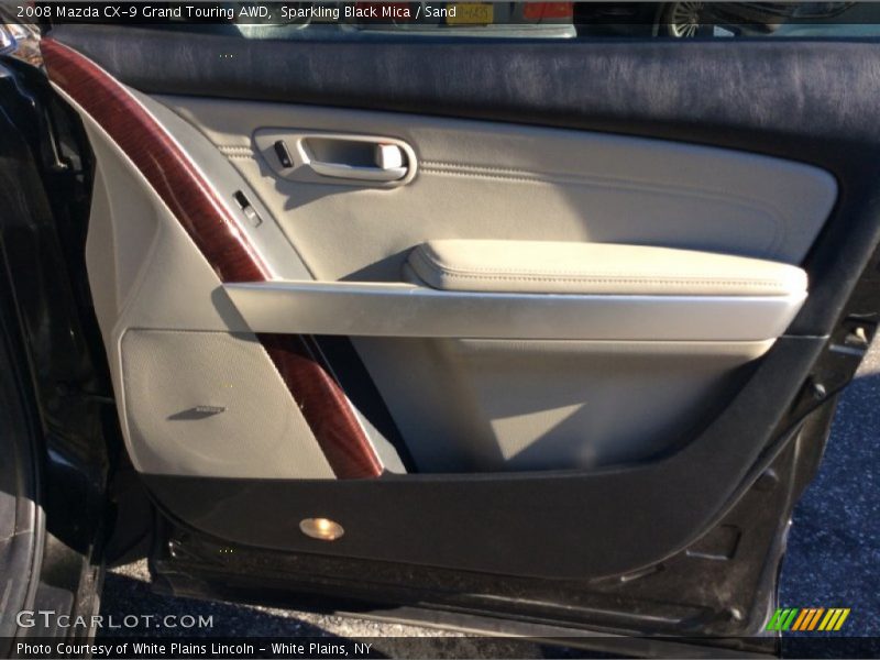 Sparkling Black Mica / Sand 2008 Mazda CX-9 Grand Touring AWD