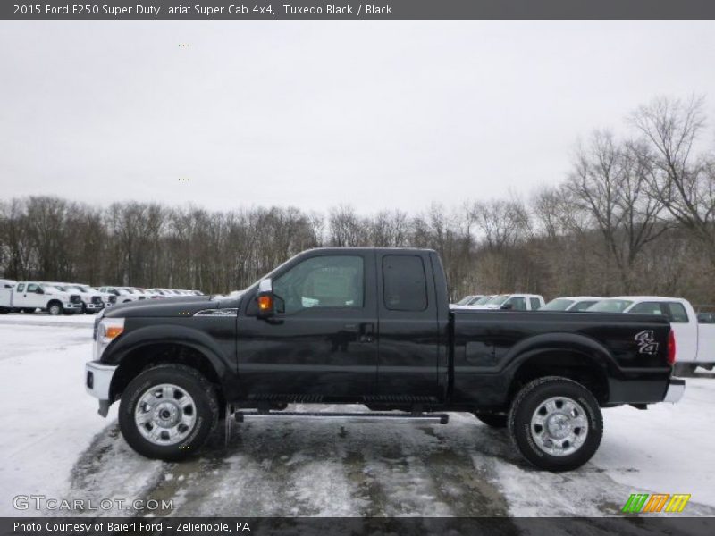 Tuxedo Black / Black 2015 Ford F250 Super Duty Lariat Super Cab 4x4