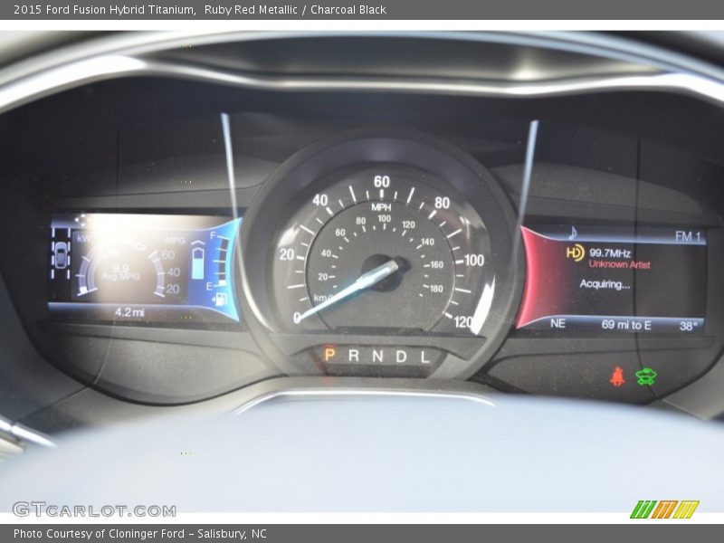  2015 Fusion Hybrid Titanium Hybrid Titanium Gauges