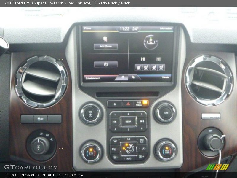 Tuxedo Black / Black 2015 Ford F250 Super Duty Lariat Super Cab 4x4