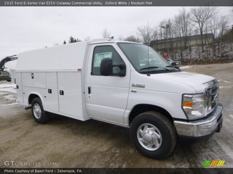 Oxford White / Medium Flint 2015 Ford E-Series Van E350 Cutaway Commercial Utility