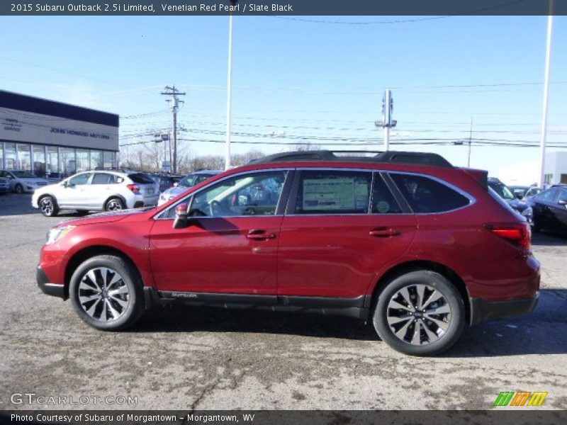 Venetian Red Pearl / Slate Black 2015 Subaru Outback 2.5i Limited