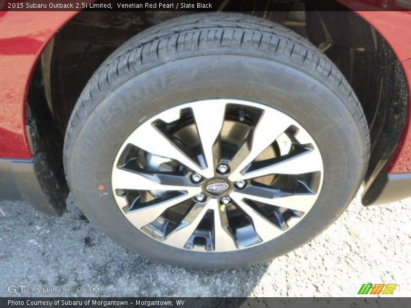 Venetian Red Pearl / Slate Black 2015 Subaru Outback 2.5i Limited