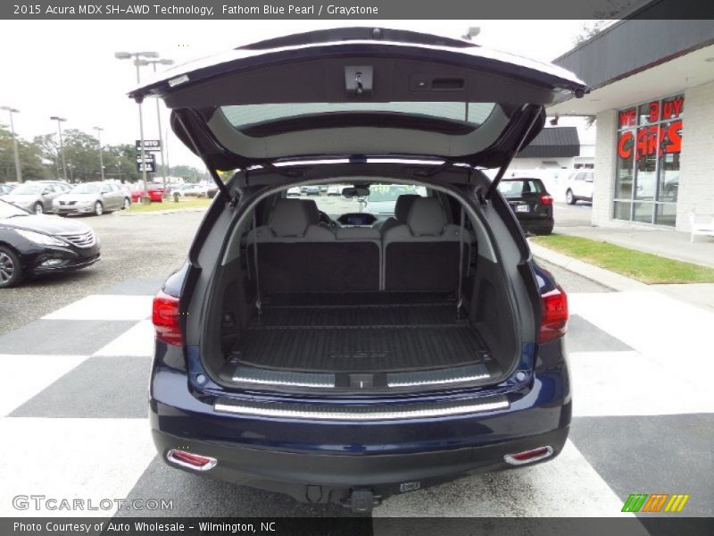 Fathom Blue Pearl / Graystone 2015 Acura MDX SH-AWD Technology