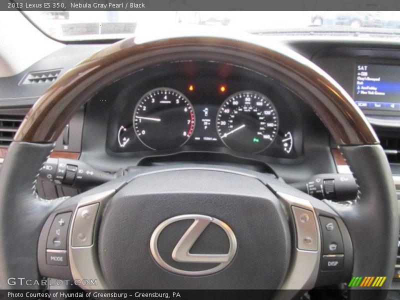 Nebula Gray Pearl / Black 2013 Lexus ES 350
