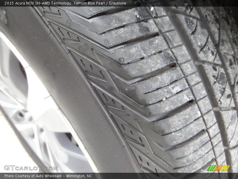 Fathom Blue Pearl / Graystone 2015 Acura MDX SH-AWD Technology