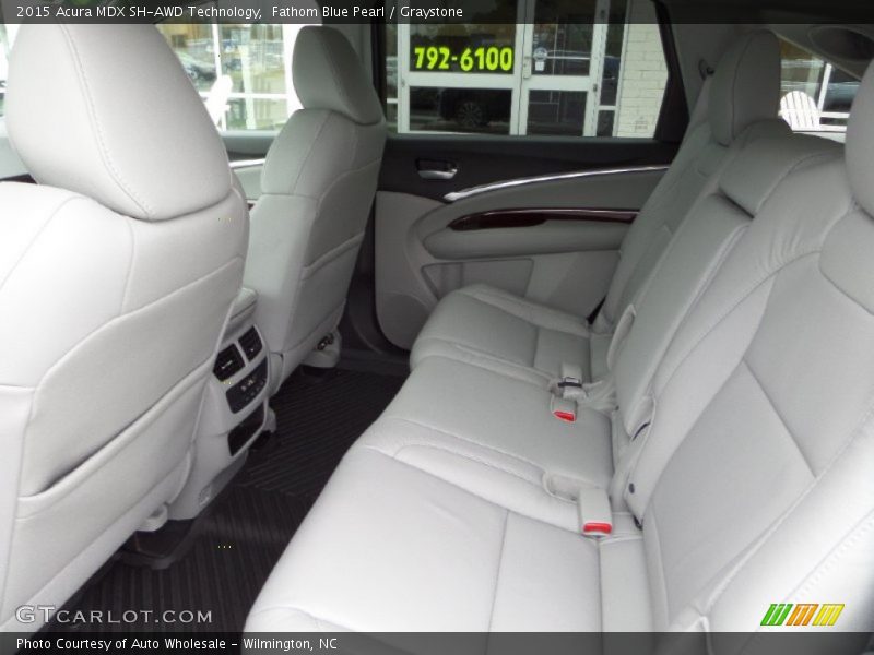 Fathom Blue Pearl / Graystone 2015 Acura MDX SH-AWD Technology