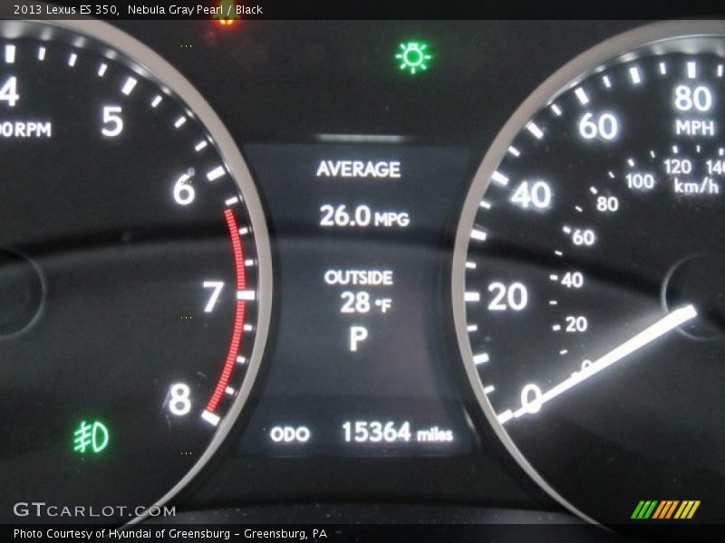 Nebula Gray Pearl / Black 2013 Lexus ES 350