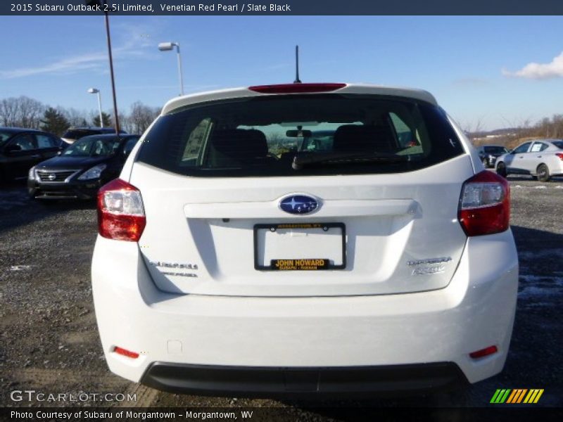 Venetian Red Pearl / Slate Black 2015 Subaru Outback 2.5i Limited