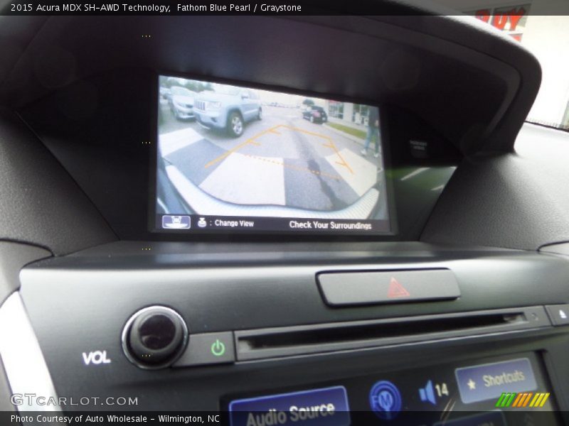 Fathom Blue Pearl / Graystone 2015 Acura MDX SH-AWD Technology