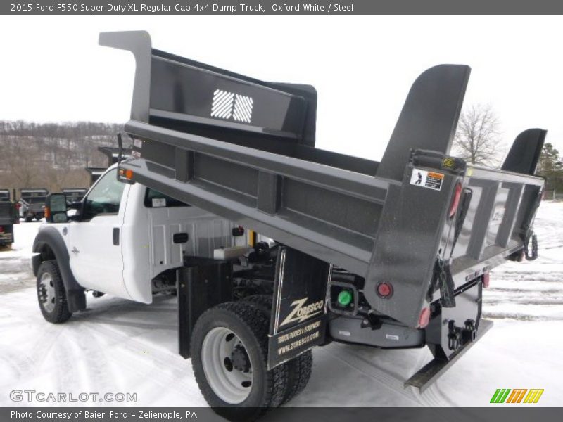 Oxford White / Steel 2015 Ford F550 Super Duty XL Regular Cab 4x4 Dump Truck