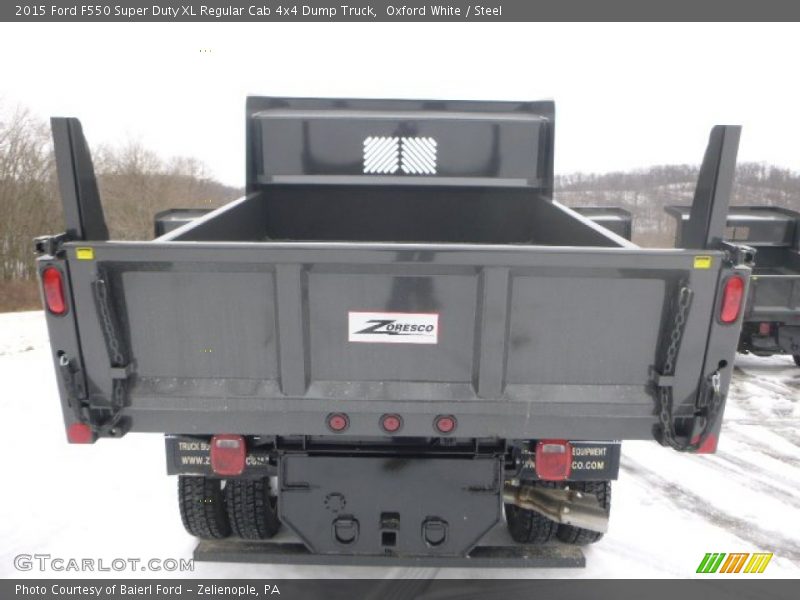 Oxford White / Steel 2015 Ford F550 Super Duty XL Regular Cab 4x4 Dump Truck