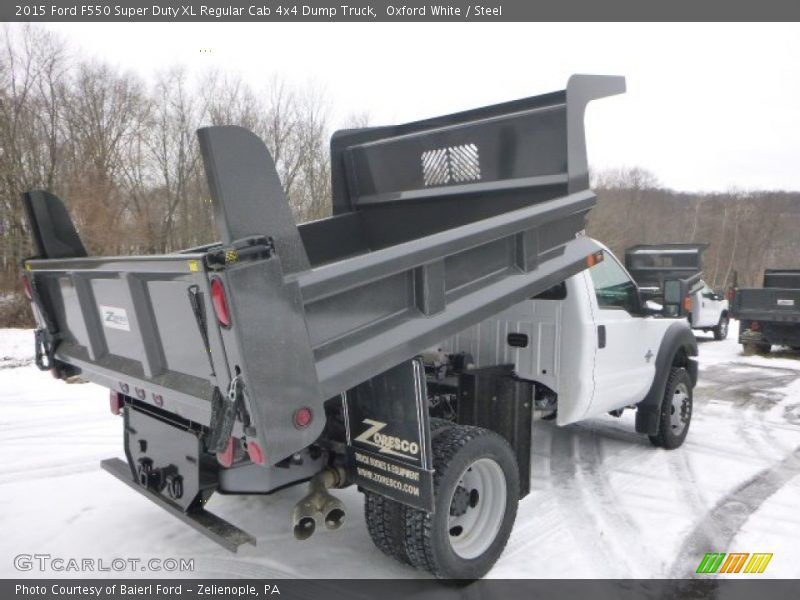 Oxford White / Steel 2015 Ford F550 Super Duty XL Regular Cab 4x4 Dump Truck