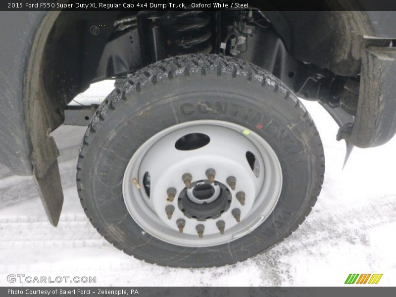 Oxford White / Steel 2015 Ford F550 Super Duty XL Regular Cab 4x4 Dump Truck