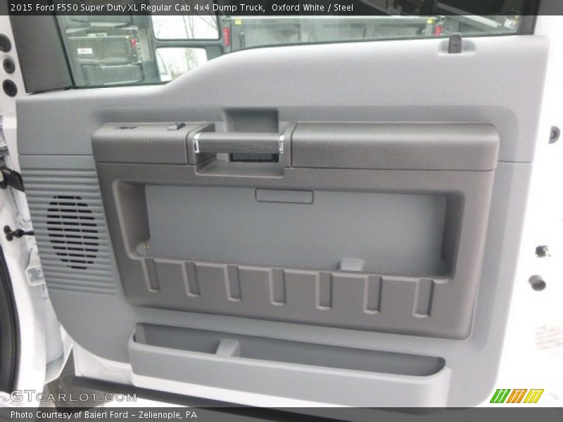 Oxford White / Steel 2015 Ford F550 Super Duty XL Regular Cab 4x4 Dump Truck