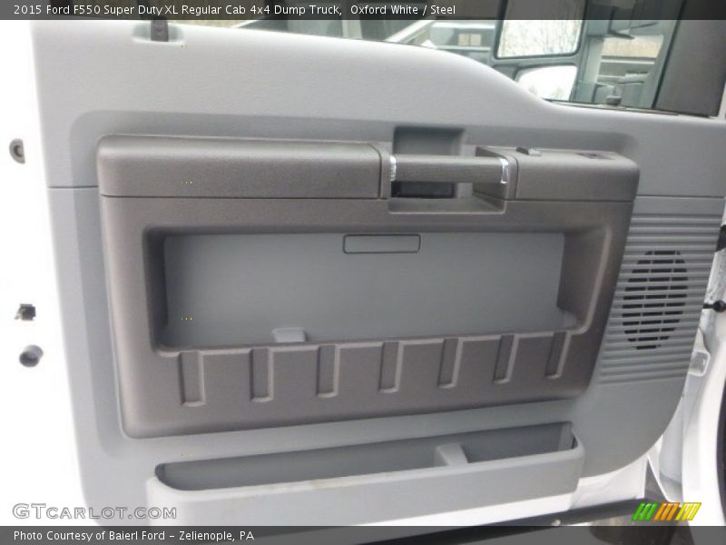 Oxford White / Steel 2015 Ford F550 Super Duty XL Regular Cab 4x4 Dump Truck