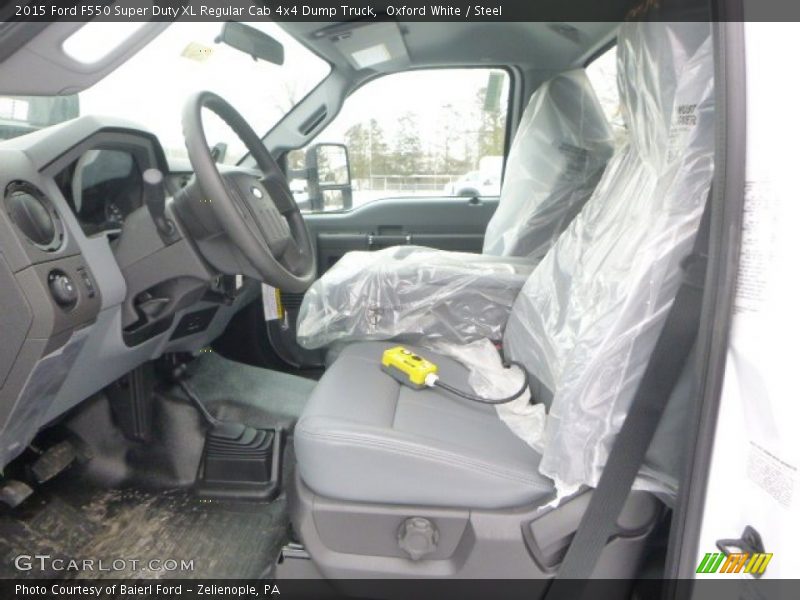 Oxford White / Steel 2015 Ford F550 Super Duty XL Regular Cab 4x4 Dump Truck