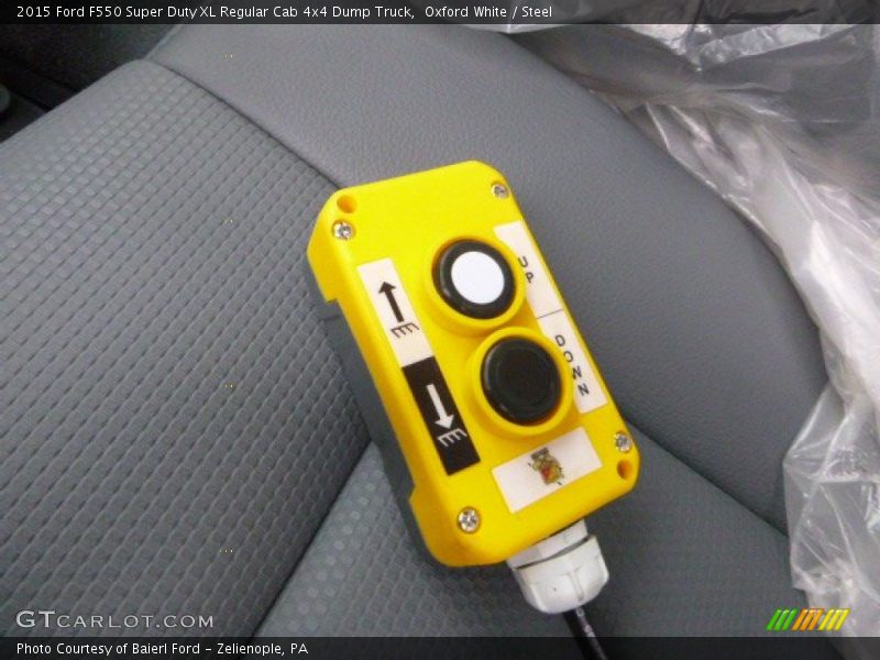 Oxford White / Steel 2015 Ford F550 Super Duty XL Regular Cab 4x4 Dump Truck