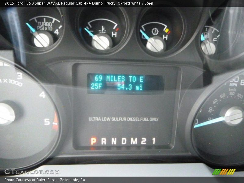 Oxford White / Steel 2015 Ford F550 Super Duty XL Regular Cab 4x4 Dump Truck