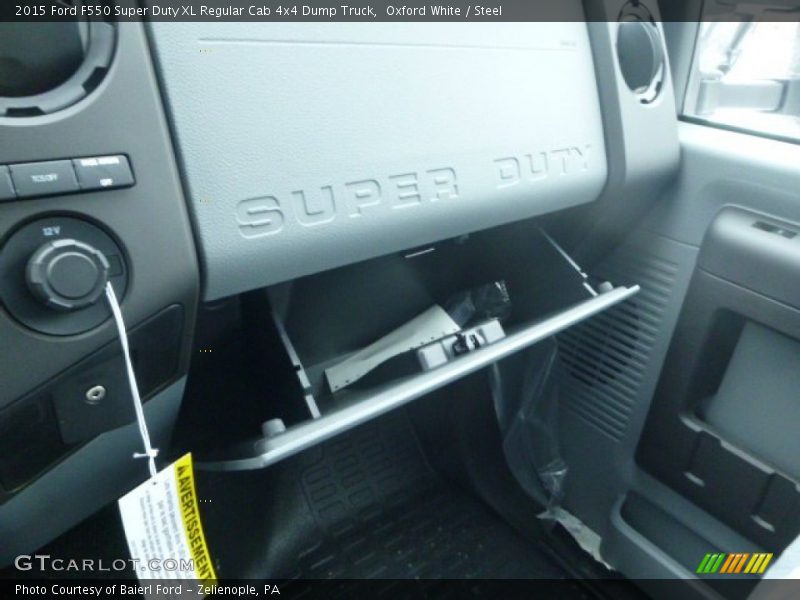 Oxford White / Steel 2015 Ford F550 Super Duty XL Regular Cab 4x4 Dump Truck