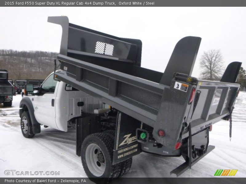 Oxford White / Steel 2015 Ford F550 Super Duty XL Regular Cab 4x4 Dump Truck