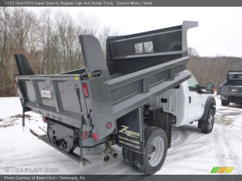 Oxford White / Steel 2015 Ford F550 Super Duty XL Regular Cab 4x4 Dump Truck